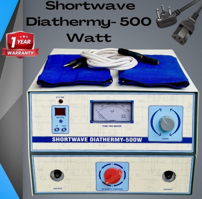 Shortwave Diathermy 500W Machine (SWD Therapy Unit)